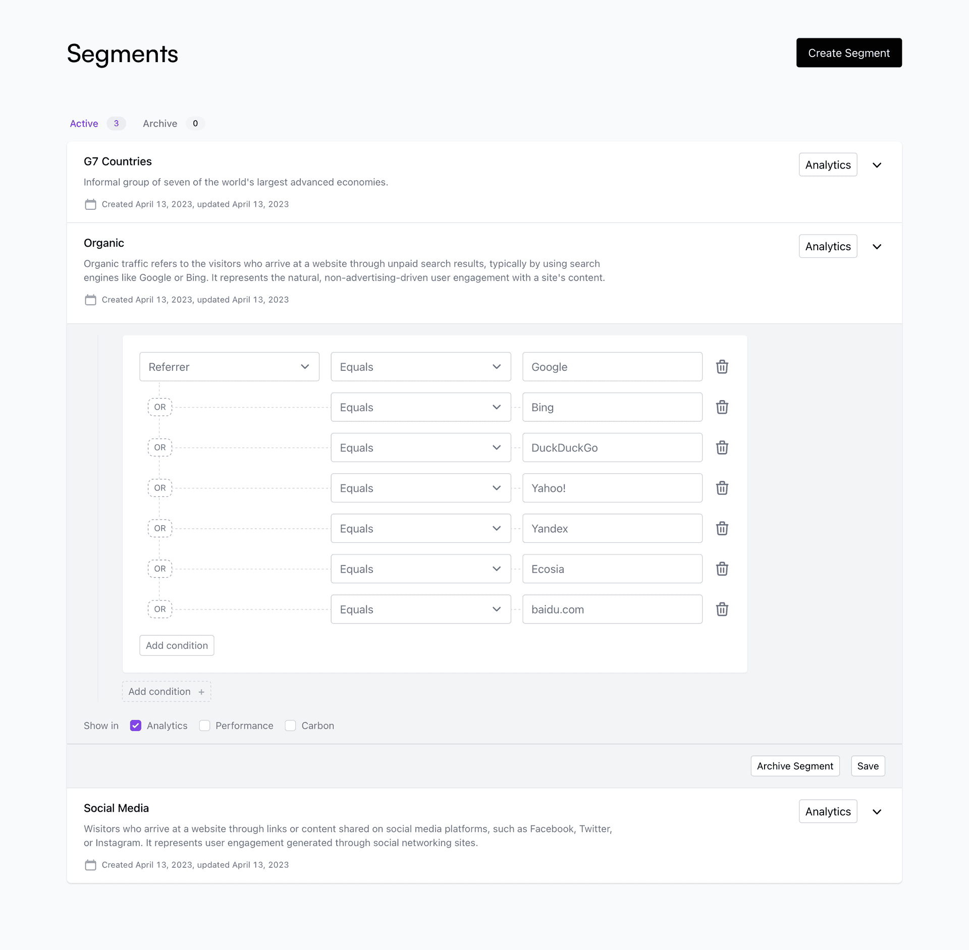 Statsy Dashboard